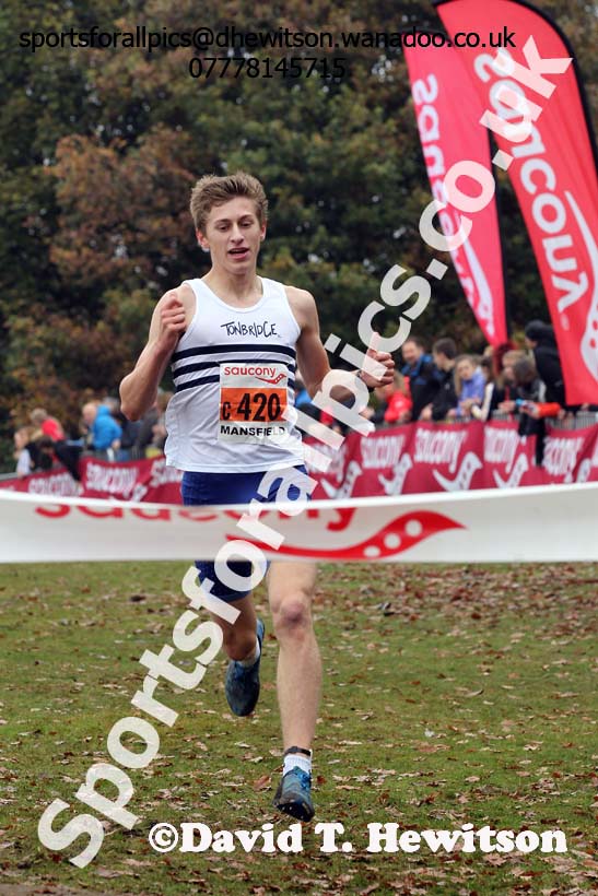 Junior men, National Cross Country Relays, Berry Park, Mansfield. Photo: David T. Hewitson/Sports for All Pics